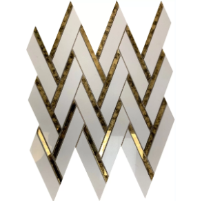 White Chevron - mixed tile